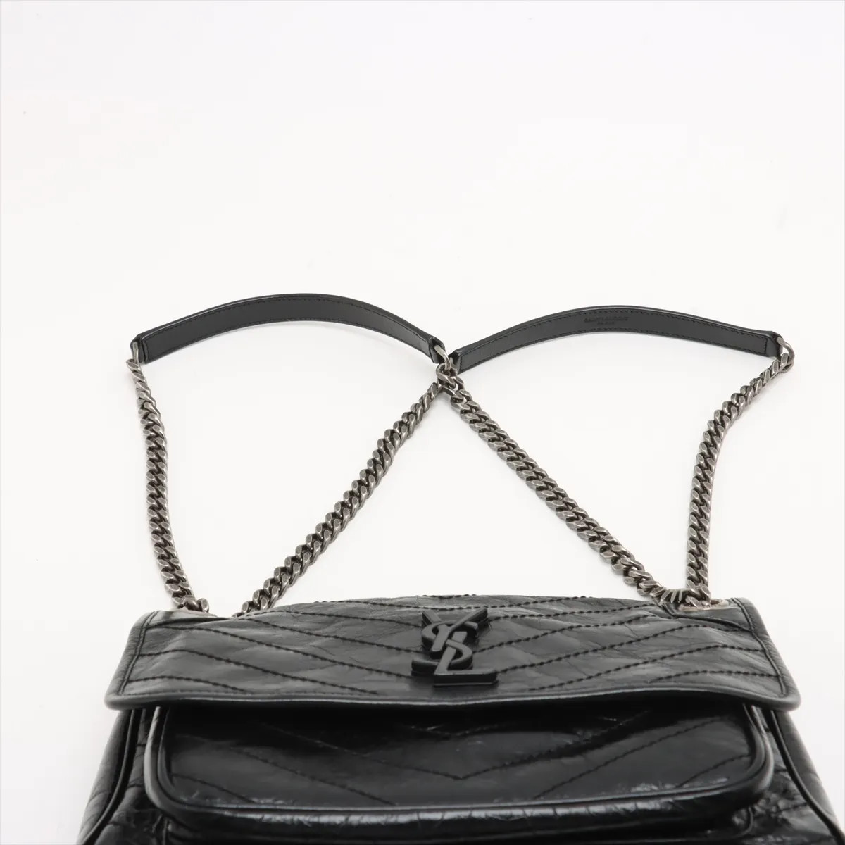Saint Laurent Paris Niki Leather Chain Shoulder Bag Black 633158 thumbnail 6