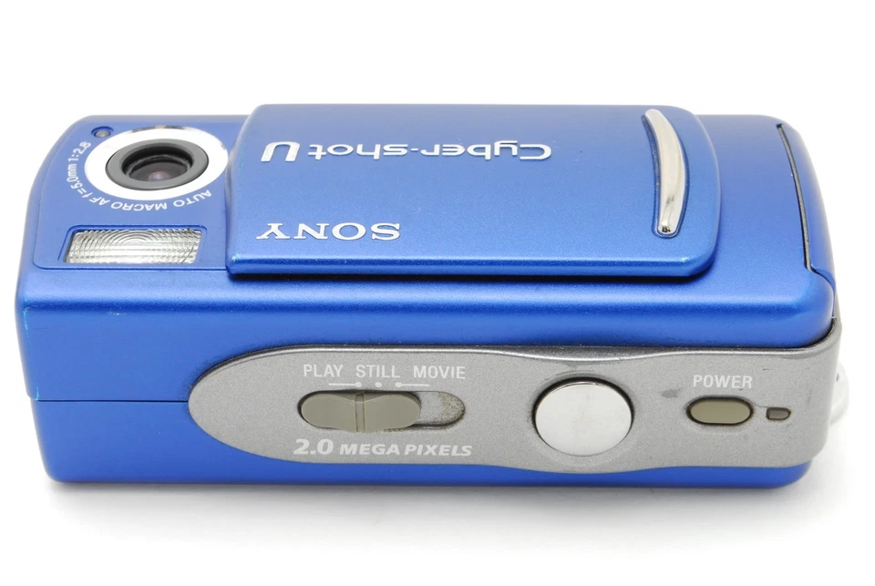Rare! [NEAR MINT] Sony Cyber-shot DSC-U20 2.0 MP Digital Camera Blue From JAPAN - Image 4 of 4