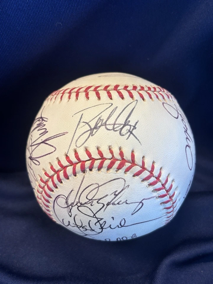 1998 1999 ATLANTA Braves TEAM SIGNED BASEBALL 20 Signatures Cox Glavine Smoltz + - Image 4 of 4