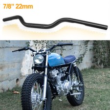 7/8" 22mm Motorcycle Tracker Drag Handlebar BLK For Honda CG125 CBF125 250 CB650
