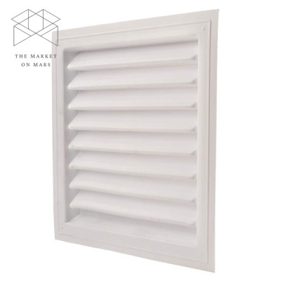 Louver Vent Wall Gable Mount For Attic Intake Or Exhaust 12''x18'' Plastic Static 