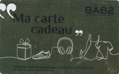 GIFT CARD GIFT CARD ''B A B 2'' (France) (empty)