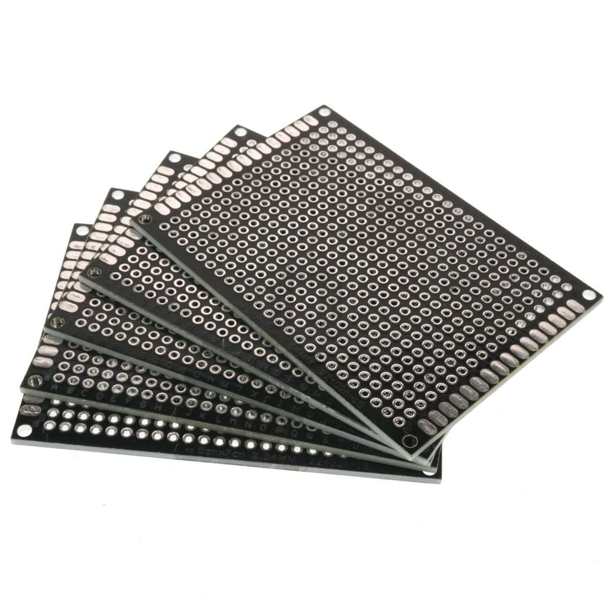 SMD5-U128G88H-56BB-Q 「Black PCB Edition」 5cm x 7cm Black PCB Printed Circuit Board, 5 Pack, 432 Holes, 32