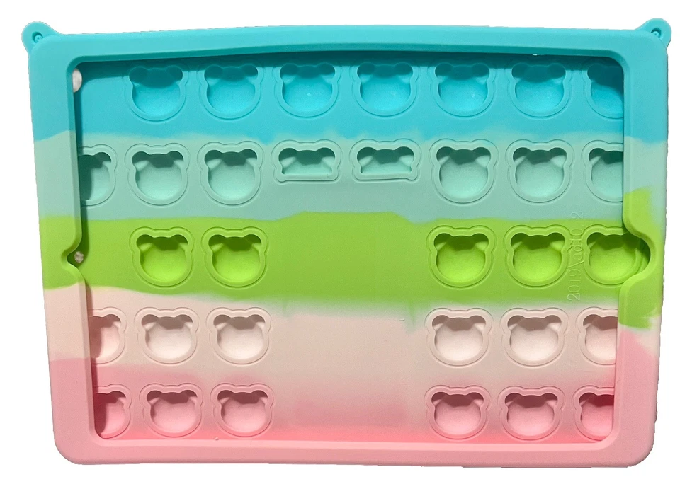 For iPad 10.2” 7th 8th 9th Gen Mini Fidget Pop It Bubble Bear Case - Image 2 of 4