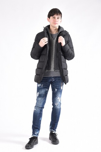Parka Coat Jacket Brown Gray 
