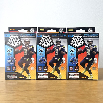 (LOT OF x3) 2021 Panini Mosaic NFL Football Hanger Boxes Target Exclusive SEALED