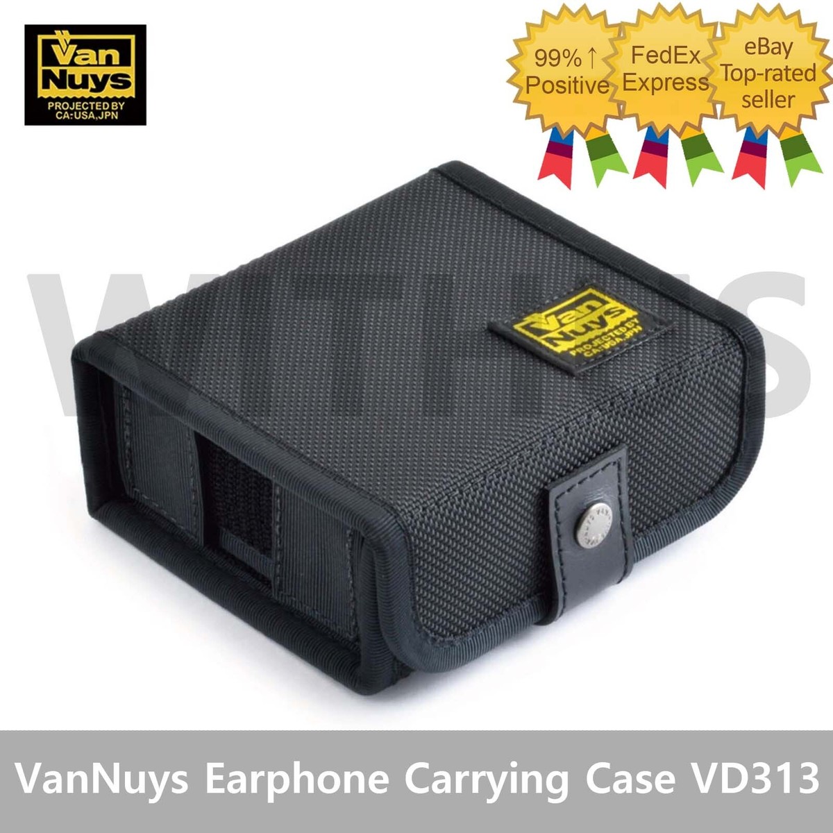 VanNuys Ballistic Bullet Proof Earphone IEM Storage Carrying Case