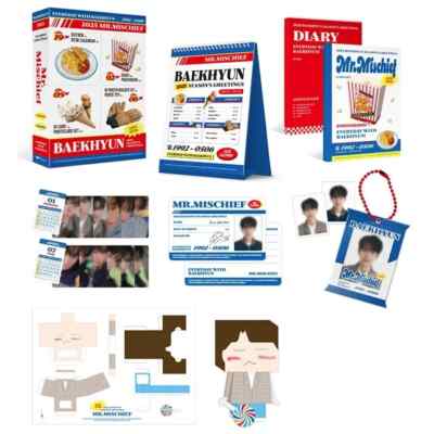 EXO BAEKHYUN 2025 SEASON'S GREETINGS/Calendar+Diary+Book+13 Card+2