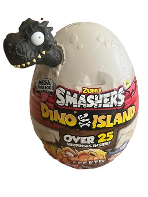 Zuru Smashers Dino Island ,Mega Dino Egg,over 25 Surprises,smash,build And More!