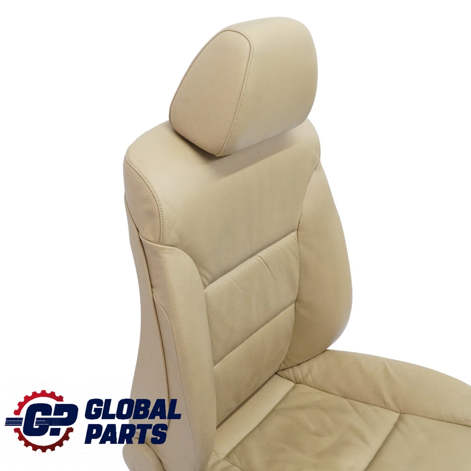 BMW 5 Series E60 E61 Beige Leather Front Right O/S Seat - Image 4 of 4