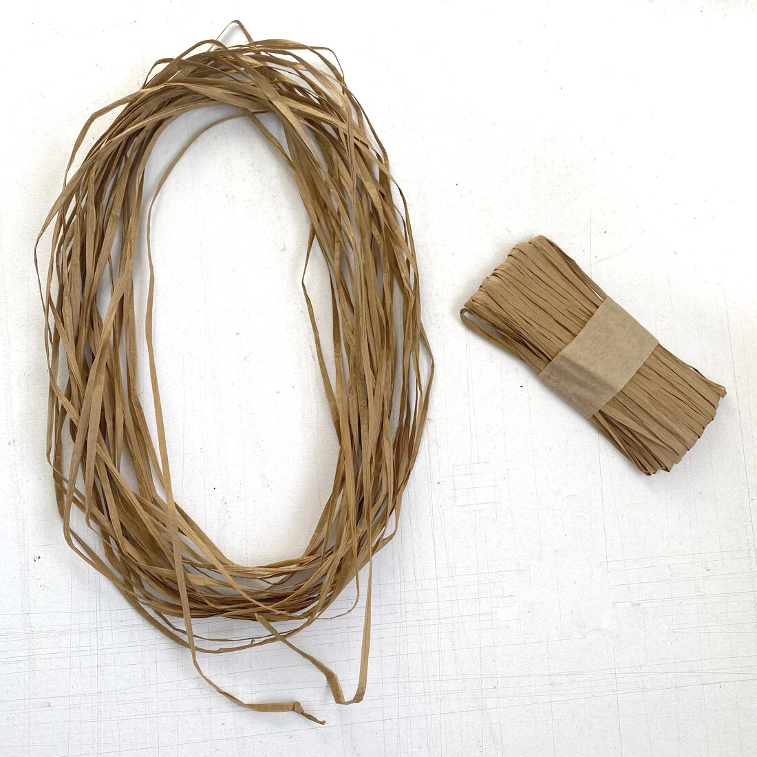 20 METRES NATURAL PAPORD DECORATION CHRISTMAS GIFT RAFFIA BROWN WRAPPING uk