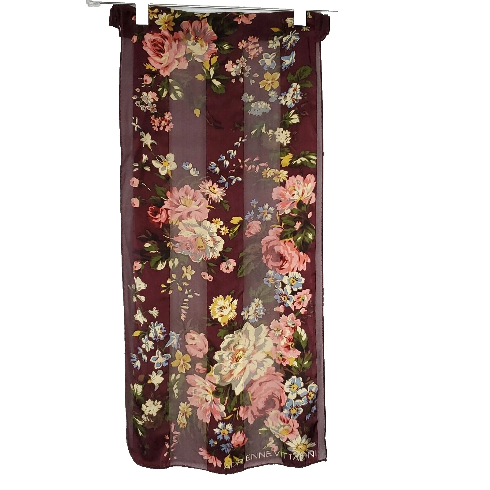 Lenços e envoltórios femininos 100% seda Adrienne Vittadini