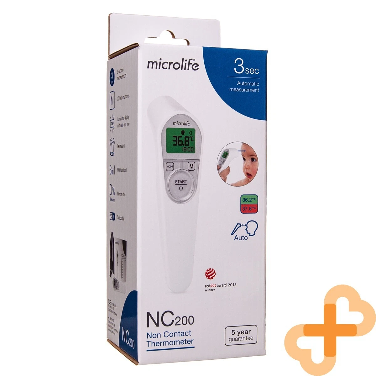 Microlife NC200 Electronic Contactless Thermometer Auto Measurement Distance
Opens in a new window o