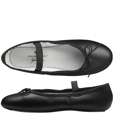 black ballet dance shoes