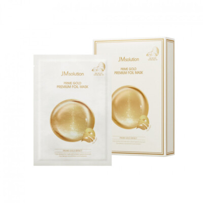 JMSOLUTION PRIME GOLD PREMIUM FOIL MASK, Korean Cosmetics, KBeauty, sample