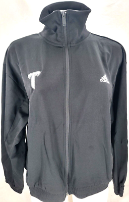 #ad NEW Troy University Trojans Adidas Black Full Zip Track Jacket Women#x27;s L $49.98