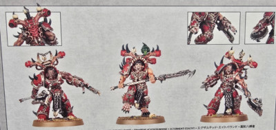 Warhammer 40k World Eaters Eightbound / Exalted Eightbound (3) NEW NO ...