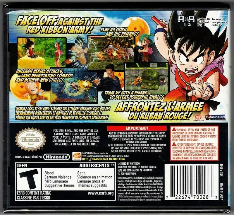 Dragon Ball Origins 2 (Nintendo DS) BRAND NEW