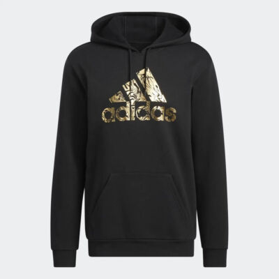 adidas Men's Liquid Foil Badge of Sport Graphic Fleece Hoodie HK9146