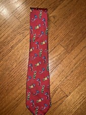 ROOSTER Made in USA Golf 18th Hole Golf Bag Clubs 100% Silk Neck Tie ❤️tb11j14