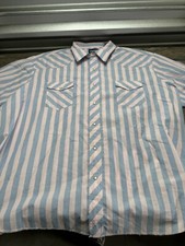 Vintage Wrangler Pearl Snap Button Up Women  s Shirt Pink Pastel Short Sleeve