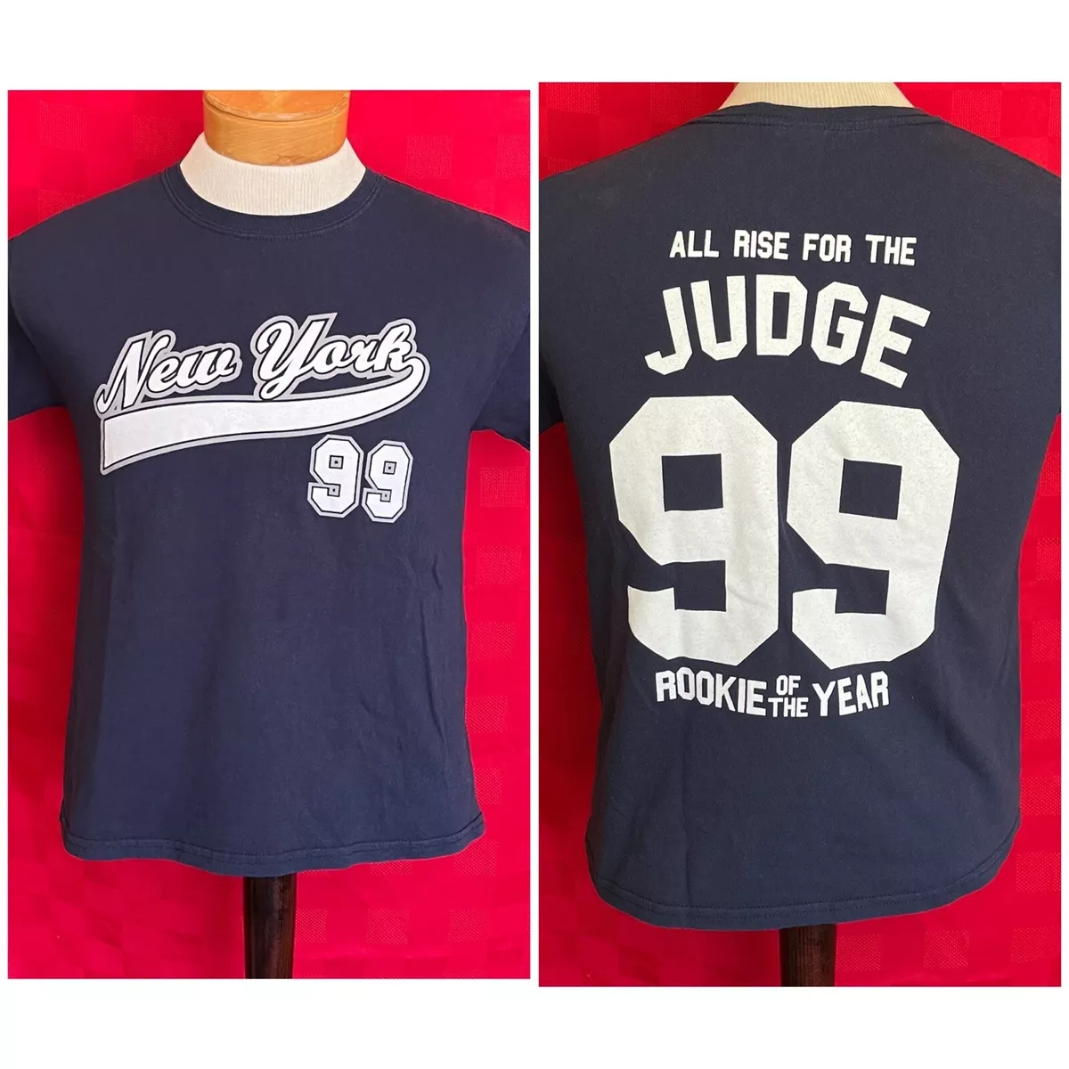 NY New York Yankees #99 Aaron Judge Jersey Shirt Size Small Rookie of the  Year