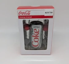 Coca Cola Diet Coke Ornament Kurt S Adler W/ Ear Muffs Christmas Holiday in Box