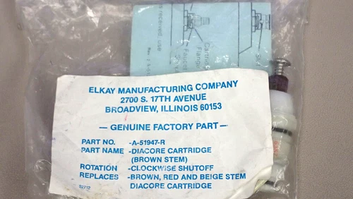 ELKAY A-51947-R - DIACORE CLOCKWISE CLOSE CARTRIDGE (BROWN STEM)