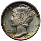 BU 1923-S Mercury Dime FSB Full Split Bands, Pretty Toning! Tough Coin! *KHDUCi*