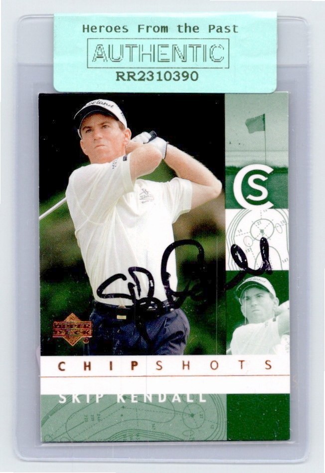 2002 Upper Deck Chip Shots #97 Skip Kendall RC Auto 070-F