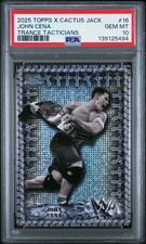 2025 Topps Chrome x Cactus Jack John Cena Trance Tacticians Case Hit SSP PSA 10