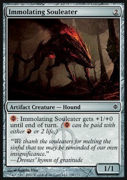Magic/MTG Immolating Souleater NPH-139 Common Englisch Light Played