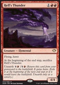 Magic/MTG Hell's Thunder DDN-10 Rare Englisch Excellent