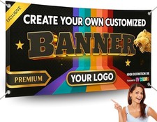 Custom Banner - Print Image, Logo, Text Anything - Personalized Customizable