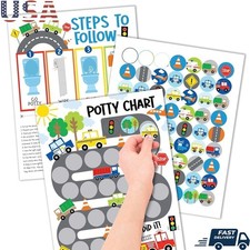 Potty Training Sticker Chart Kids Potty Reward System Toilet Training Aids New