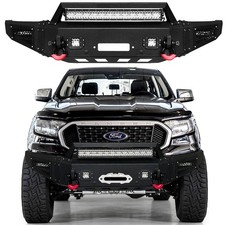Vijay For 2019-2023 Ford Ranger Steel Front Bumper With Winch Plateled Lights