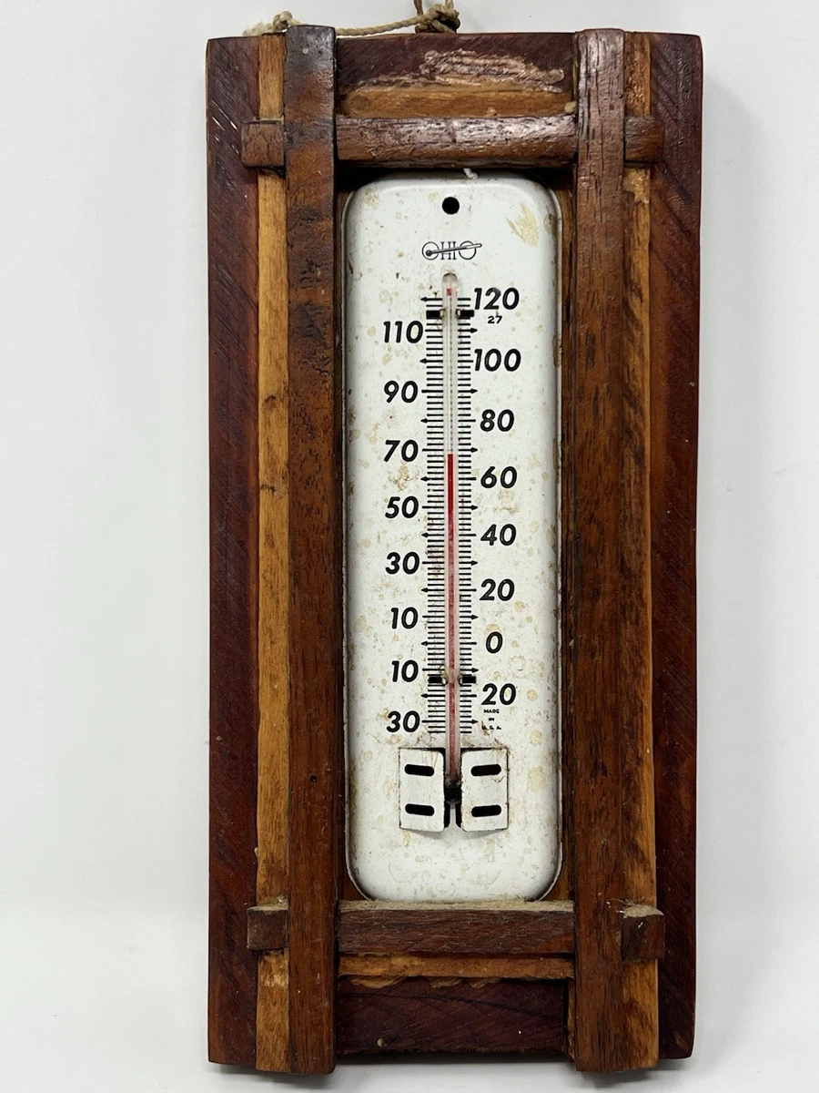 THERMOMETRE DECO EMAILLEE figurant la corse vintage annees 1950/60 $18