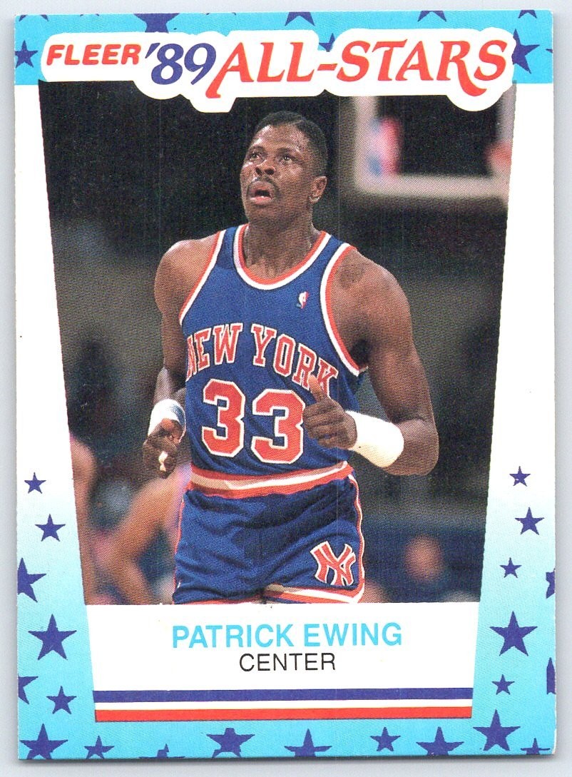 Patrick Ewing New York Knicks 1989 Fleer All-Stars Sticker 7