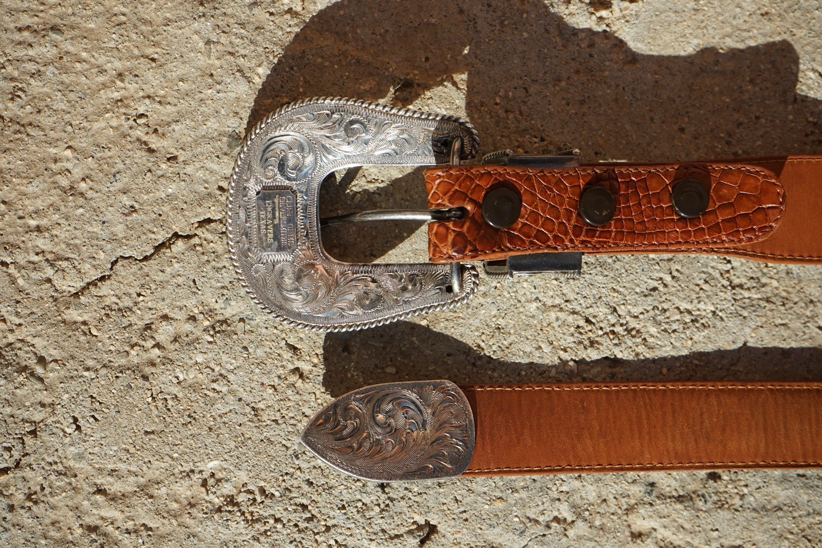 CUSTOM Clint Orms Solid Sterling Silver Buckle Se… - image 3