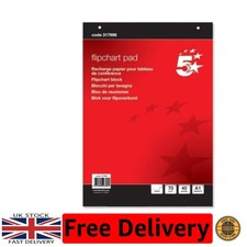 Image of Top-Quality A1 Flipchart Pad - 40 Perforated Sheets for Effortless Presentations