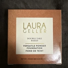 Laura Geller Double Take Baked Powder Foundation 0.35oz/10.0g- Tan 0022015B