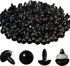160pcs 14mm Black Plastic Safety Eyes Crafts Safety Eyes with 160pcs Washers for