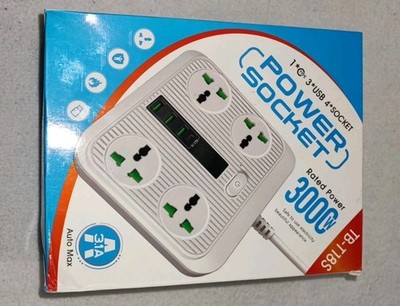 Steckdosenleiste mit USB & USB-C | 3000W | Überspannungsschutz | Neu & OVP | 2m