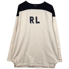 Vintage 2000'S Ralph Lauren Polo Jeans Company two-tone logo sweatshirt size...