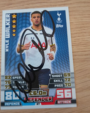 Genuine Hand Signed Kyle Walker Tottenham Hotspur Match Attax 2014/15 Card