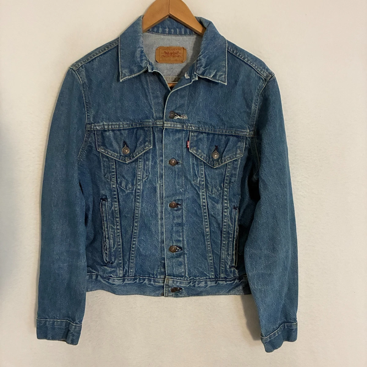 USA製　70506-0216 希少size54 Vtg 80s LEVIS Trucker Jacket 70506 0216 Denim Sz 34B Made in USA