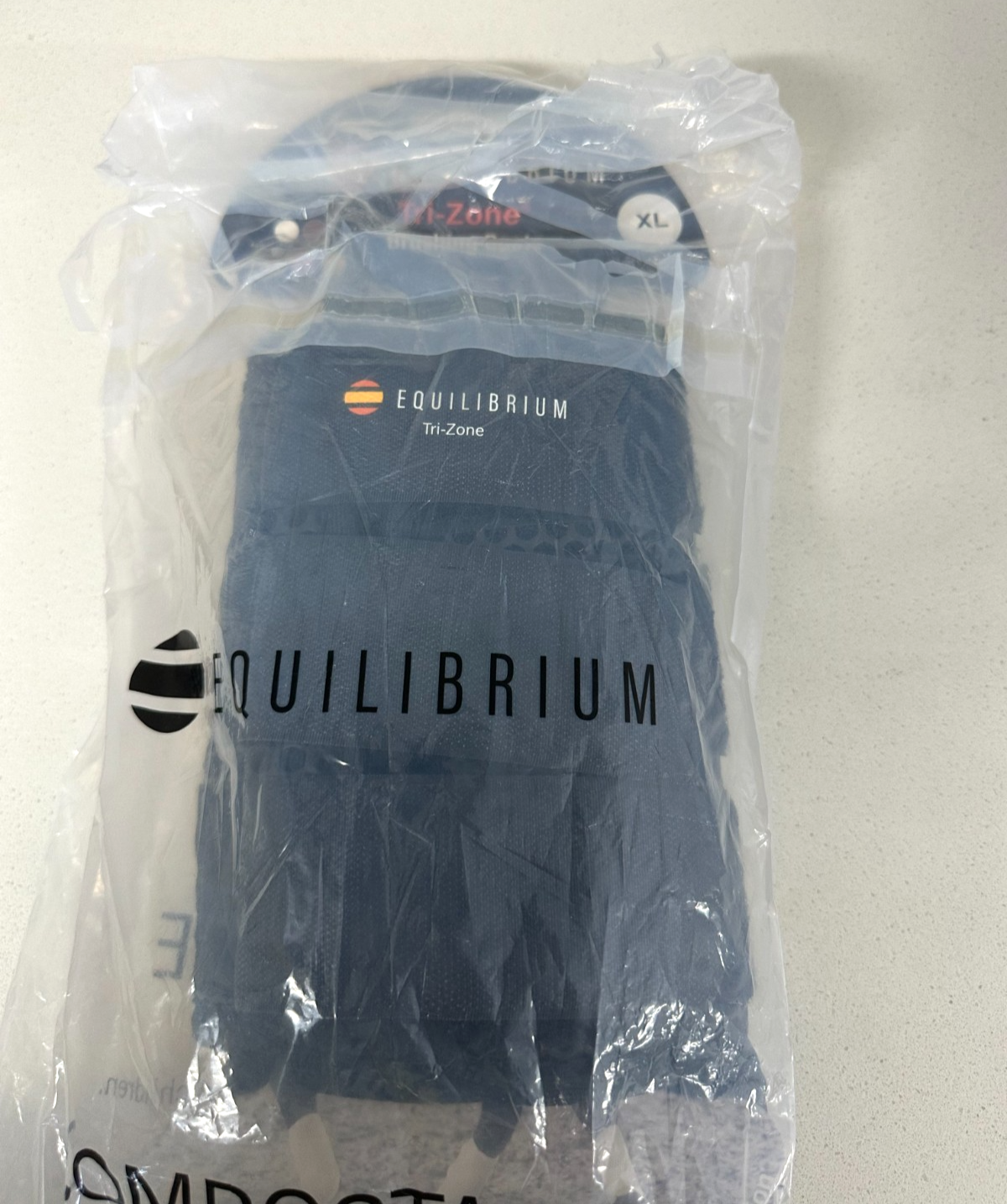 Equilibrium Breathable Tri-zone Horse Brushing Boots - Black XL