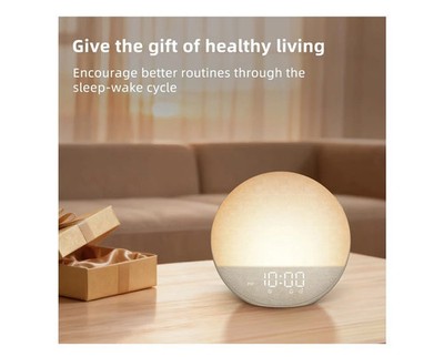 Odokee Sunrise Alarm Clock and Sleep Sounds Machine H03 White F2E