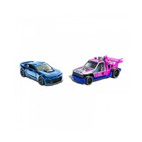 Mattel Hot Wheels - Pull-Back Speeders - Lolux & 1969 Ford Mustang - Figur &