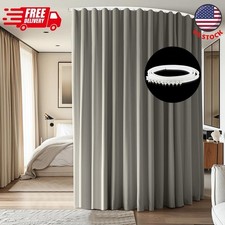 Room Divider Ceiling Mounted Curtains Track Sets Extra Wide Blackout Curtain